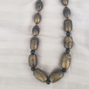 Adorable! Olive colored beaded necklace